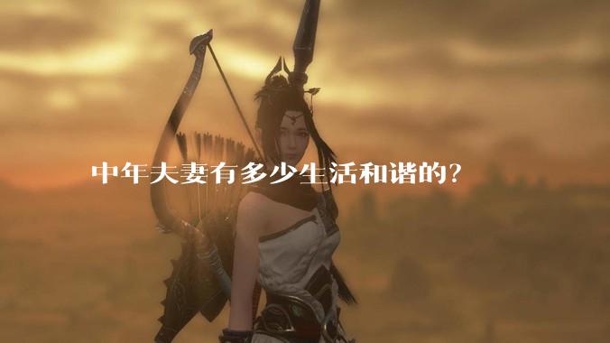 中年夫妻有多少生活和谐的？