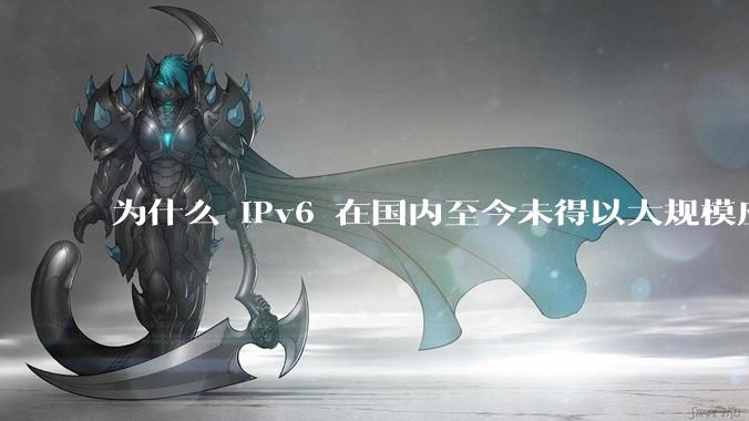 为什么 IPv6 在国内至今未得以大规模应用?